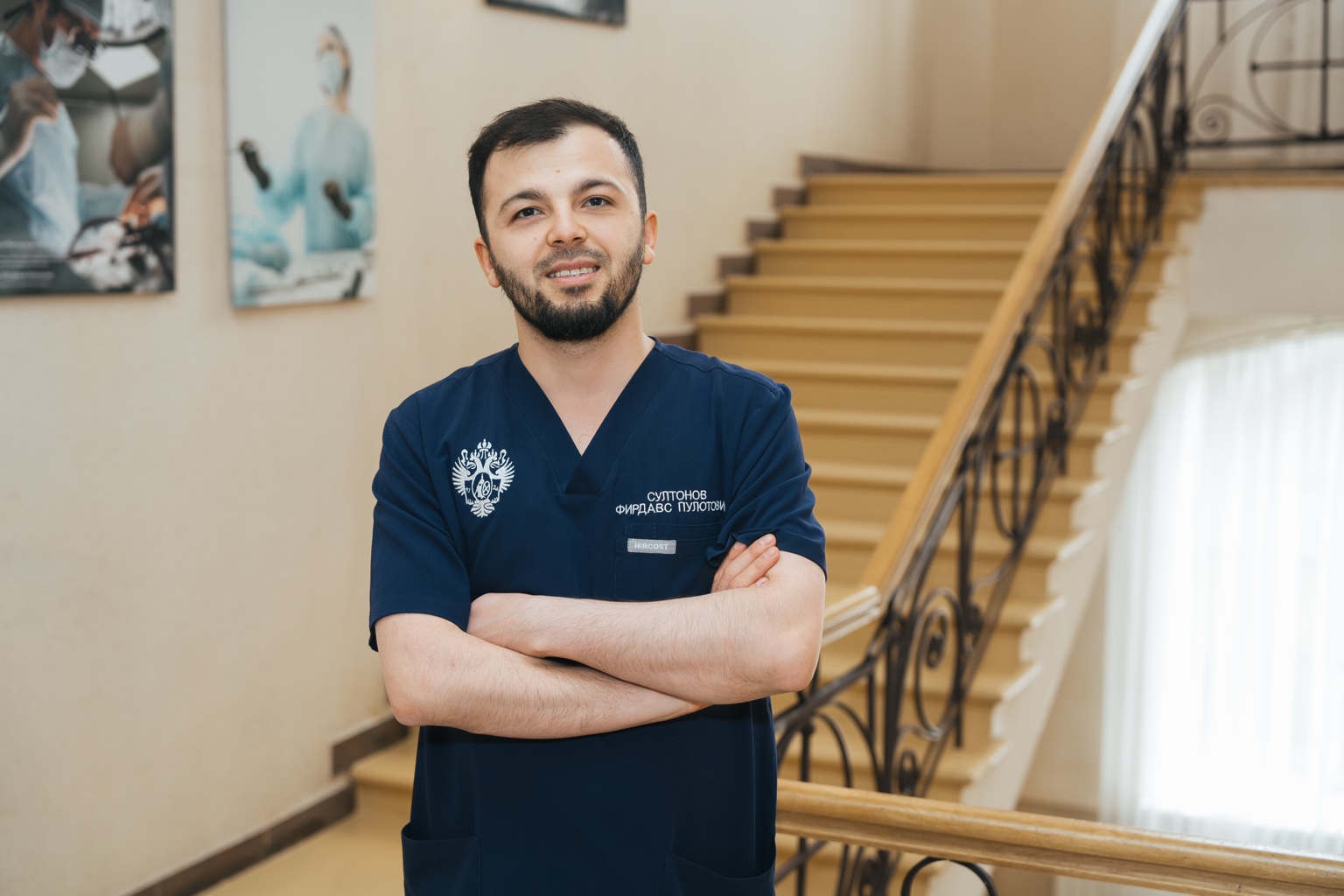 Фирдавс Султонов в медицинской форме